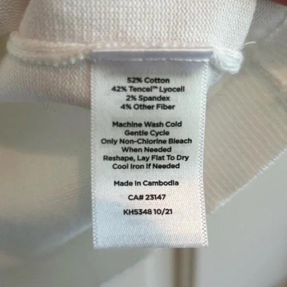 NWT Talbots White Scalloped Cardigan - Picture 5 of 5